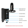 Foldable Microphone Isolation Shield Studio Mic Sound Foam Absorbing Reflector