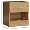 Riano Bedside Cabinet Pine 1 Drawer Bedroom Furniture Wooden Bedside Storage