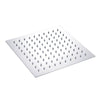 Round Square Stainless Steel Showerhead Rainfall Shower Head Rain Shower Chrome