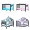Portable Baby Travel Cot Crib Bassinet Bed Playpen Infants with Mattress Folding