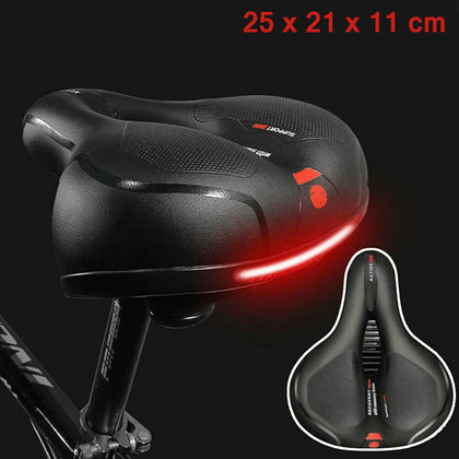 Wide Extra Comfy Bike Bicycle Gel Cruiser Comfort Sporty Soft Pad Saddle Seat UK