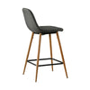 2X Bar Stools PU/ Velvet/ Fabric Breakfast Stool Chairs Kitchen Pub Grey Brown