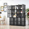 Mondeer 20 Cubes Plastic DIY Wardrobe Cupboard Organizer Clothes Closet Grey