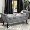 Vintage Accent Bench Velvet Bed End Bench Upholstered Lounge Chairs Wood Legs UK