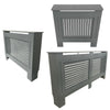 Radiator Cover Grey Traditional E1 Grade MDF Grill Cabinet Wall Shelf Furniture