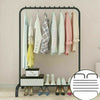 Heavy Duty Clothes Garment Rail Rack Hanging Display Stand Shoes Storage Shelves