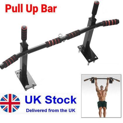Wall Mounted Chin Pull Up Bar Chin-up Chinning Bracket Home Gym Fitness Exercise
