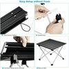 FOLDING CAMPING TABLE LIGHTWEIGHT PORTABLE OUTDOOR ALUMINIUM FRAME WITH BAG UK