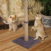 74CM Grey Cat Kitten Extra Tall Sisal Scratching Scratcher Post Supplies