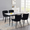 2X Velvet Dining Chairs Diamond Seat Padded Kitchen Dining room Chairs CLIPOP