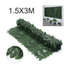 9x4FT Leaf Artificial Hedge Roll Privacy Balcony Wall Screen Garden Fence 3*1.5M