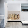 High Gloss White TV Stand Unit Cabinet Stand Doors LED Light Sideboard Cupboard