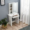 Dressing Table Stool Makeup Desk Bedroom Vanity W/ Slide Lager Mirror Drawer UK