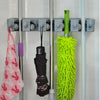 Mop Rack Wall Mounted Brush Broom Holder Hanger Organizer Storage Cleaning Tool