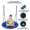 100cm Giant Nest Web Rope Hanging Tree Swing Seat Climbing Frame Round Backyard