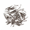 100PCS Small Medium Lot Silver Crocodile Alligator Bow Blank Hair Clips Pinch