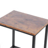 Set of 2 Industrial Bar Stools Rustic Vintage Counter High Chair Seat Wood Metal