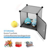 Mondeer 12 Cube Plastic Wardrobe Clothes Organizer Storage Cabinet Closet Grey