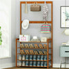 Entryway 5 Tier Shoe Rack Coat Rack Stand Hall Tree Mudroom Storage Furniture