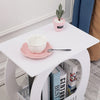 Small Side End Coffee Table Beside lamp Stand Nightstand Storage Shelf White