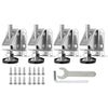 4x M10 Heavy Duty Levelling Height Adjustable Machine Furniture Feet w/ Lock Nut