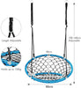 Net Hanging Swing Chair Kids Indoor Outdoor Play Equipment W/ Adjustable Ropes