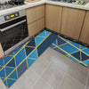 2PCS/Set Non Slip Door Mats Hallway Runner Bathroom Rug Kitchen Carpet Floor Mat