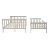 Bunk Bed Wooden Single Top Double Base Bed Pine Frame Children Bedroom Furniture