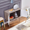 2 Doors Storage Cabinet Sideboard Table Cupboard Living Room Kitchen 80*40*80cm