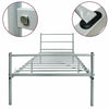Extra Strong Single 3FT Metal Bed Frame Kid Adult Bedroom Furniture in Silver