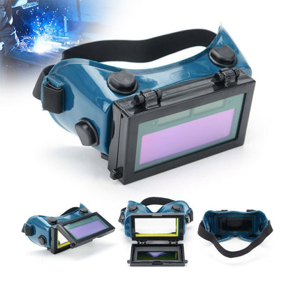 AUTO DARKENING LCD WELDING GOGGLES GLASSES MASK EYE SAFETY GRINDING SOLAR POWER