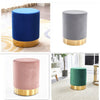 Ottoman Foot Stool Velvet Vanity Seat Round Footrest Stool Dressing Chair