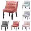Chesterfield Wingback Dining Chair Small Single Sofa Upholstered Vanity Stool UK
