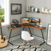 Computer Desk Workstation Corner L-Shaped Home Office Table PC Study Gaming Top