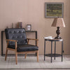 Black Solid Wood PU Tub Chair Armchair Lounge Living Dining Room Office Cafe