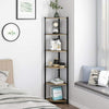 6 Tier Retro Corner Ladder Shelf Bookcase Display Storage Unit