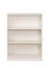 3 Tier Bookcase Wide Display Shelving Storage Unit Wood Furniture White
