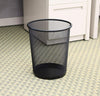 Metal Mesh Black Wire Bin Rubbish Paper Waste Home Office Bedroom Lightweight UK