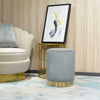 Velvet Pouffe Footstool Ottoman Dressing Table Seat Living Room Stool Furniture