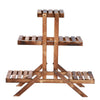 New Strong 3 Tier Wooden Plant Stand Garden Flowerpot Shelf Sturdy Display Decor
