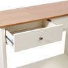 Hallway Console Table 2 Drawer Makeup Vanity Table with Shelf Storage Sideboard