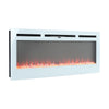 Insert/Wall Mounted Electric LED Fireplace Recessed Fire Heater Crystal 12 Flame