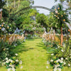 Wedding Arch Frame Metal Garland Flower Backdrop Stand Moon Gate Events Party