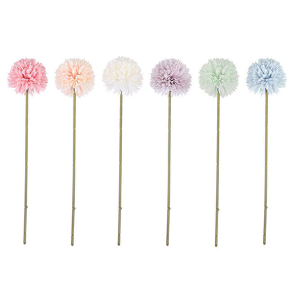 6PCS Artificial Dandelion Flower Silk Hyacinth Flower Wedding Home Decorations