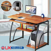 Computer Desk Study PC Writing Table Home Office Workstation Shelf Furniture UK