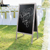 Large Vintage Wooden A-Frame Chalk Board Wedding Restaurants Shop Message Board