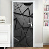 Door Stickers Simulation Home Decor Mural PVC Decal For Living Room 3D Geometric