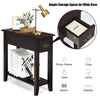 2-Tier End Table Sofa Bedside Table Nightstand Home Office Bookcase W/ Drawer