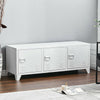 3-Door Media TV Stand Industrial Steel Sideboard Storage Cabinet Living Room