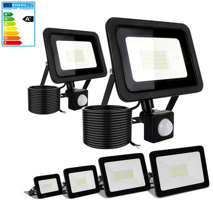 Black LED Floodlight Outside Light 10-100W Security Flood Lights Outdoor Garden